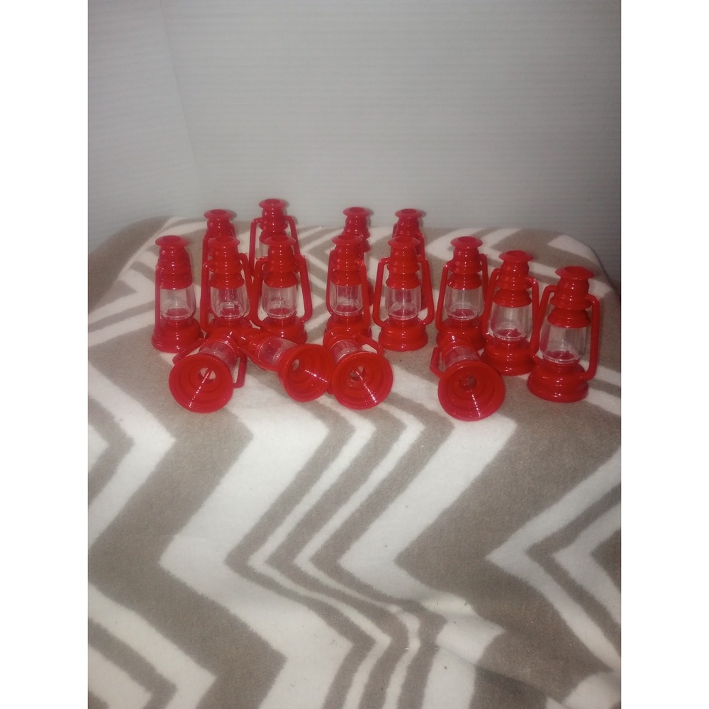 Camping Red Lantern Light‎ Strand Covers Plastic Pk Of 16